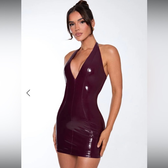 NWT Baby Boo Brooke Mini Dress in Dark Cherry Lacquer size Medium 🍒🎲🎰♥️ - Picture 8 of 12